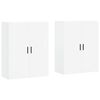 vidaXL Armoires murales 2 pcs blanc 69,5x34x90 cm
