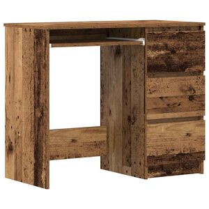 vidaXL Bureau vieux bois 90x45x76 cm bois d'ing&eacute;nierie