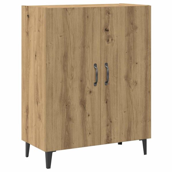 vidaXL Buffet avec armoire murale ch&ecirc;ne artisanal bois d'ing&eacute;nierie