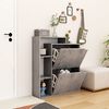 vidaXL Armoire à chaussures Béton 79,5x24x90,5 cm Aggloméré