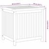 vidaXL Bo&icirc;te de rangement de jardin 60x50x58 cm Bois de teck solide