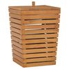 vidaXL Panier &agrave; linge 30x30x45 cm Bois de teck massif