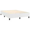 vidaXL Sommier &agrave; lattes de lit matelas LED Blanc 140x200 cm Similicuir