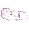 VidaXL Cadre de lit ottoman avec matelas noir 180x200cm velours