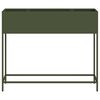 vidaXL Bac de jardin sur&eacute;lev&eacute; Vert olive 100 x 26 x 82 cm Acier