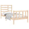 vidaXL Cadre de lit sans matelas bois massif 90x190 cm