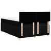vidaXL Sommier &agrave; lattes de lit avec matelas Noir 140x200 cm Tissu