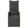 vidaXL Chaises inclinables de jardin lot de 2 et table résine tressée