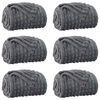vidaXL Couvertures &agrave; jeter 6 pc Gris fonc&eacute; 200 x 150 cm 4.5 kg Toison