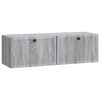 vidaXL Meuble TV mural Sonoma gris 98 x 31 x 30 cm Bois d'ing&eacute;nierie
