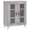 vidaXL Buffet haut Sonoma gris 69,5x34x180 cm Bois d'ing&eacute;nierie