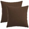 vidaXL Coussin avec oreiller HEERLEN 2 pc Marron Tissu