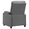 vidaXL Fauteuil de massage &eacute;lectrique Gris Similicuir