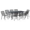 vidaXL Ensemble de salle &agrave; manger pour jardin 9 pcs Anthracite