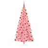 vidaXL Sapin de No&euml;l avec 300 LED avec support Rose 180 cm PVC