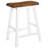vidaXL Table de bar et tabouret 3 pcs Bois massif