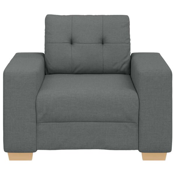 vidaXL Fauteuil Gris fonc&eacute; 60 cm Tissu