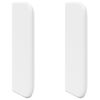 vidaXL Oreille de t&ecirc;te de lit Blanc PVC
