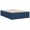 vidaXL Cadre de lit sans matelas bleu 140x200 cm tissu