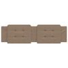 vidaXL Coussin de t&ecirc;te de lit Zadar cappuccino 180 cm similicuir