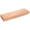 vidaXL &Eacute;tag&egrave;re murale marron clair 60x20x6 cm bois ch&ecirc;ne massif trait&eacute;