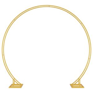 vidaXL Arche de mariage double Dor&eacute; 220 x 45 x 200 cm Acier