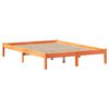 vidaXL Lit biblioth&egrave;que sans matelas cire marron 120x190cm pin massif