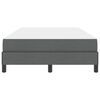 vidaXL Lit &agrave; ressorts avec matelas Gris fonc&eacute; 120 x 200 cm tissu