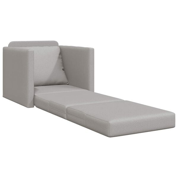 vidaXL Canap&eacute;-Lit 60cm Gris nuage tissu