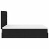 VidaXL Cadre de lit ottoman avec matelas noir 140x190 cm tissu