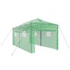 vidaXL Serre avec cadre pop-up avec toit Vert 290 x 580 x 315 cm Fer