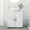 vidaXL Cabinet de salle de bain avec stockage Blanc 61 x 35 x 64 cm