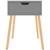 vidaXL Tables de chevet 2 pcs Gris 40x40x56 cm Bois d'ingénierie