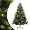 vidaXL Arbre de No&euml;l artificiel en silicone flexible 300 LEDs 240 cm