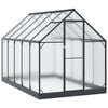 vidaXL Serre de jardin avec porte Anthracite 183,5 x 303,5 x 207 cm