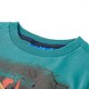 T-shirt pour enfants à manches longues aqua foncé 92