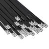 vidaXL Attache de c&acirc;ble 250 pc 7,9 x 250 mm Noir