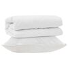 vidaXL Ensemble de Duvet avec oreiller 2 pcs Blanc Microfibre