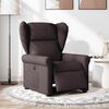 vidaXL Fauteuil inclinable &eacute;lectrique Marron fonc&eacute; Tissu