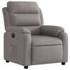 vidaXL Fauteuil inclinable &eacute;lectrique Taupe Tissu