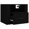 vidaXL Tables de chevet murales 2 pcs Noir 50x36x40 cm