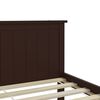 vidaXL Cadre de lit sans matelas marron foncé bois pin massif 90x200cm