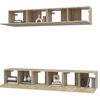 vidaXL Ensemble de meubles TV 5 pcs Chêne sonoma Bois d'ingénierie