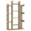 vidaXL Biblioth&egrave;que Ch&ecirc;ne Sonoma 86x25,5x140 cm Bois d&rsquo;ing&eacute;nierie