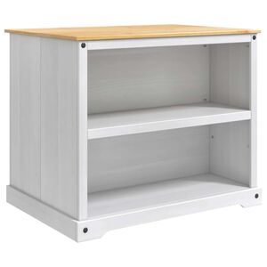 vidaXL Ensemble Cuisine &Icirc;lot Blanc et Cire de Miel 112 x 77 x 91,5 cm