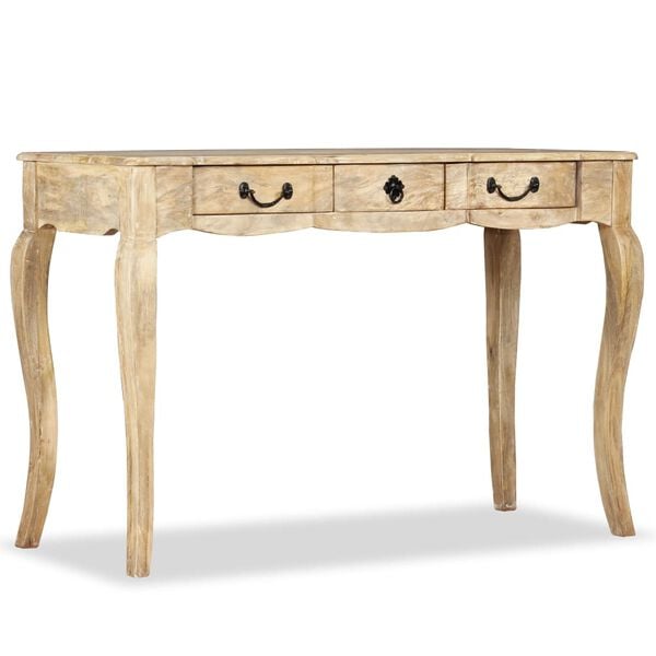 vidaXL Table console Bois de manguier massif 120 x 50 x 80 cm