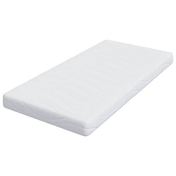 vidaXL Matelas Blanc 90 x 190 cm Tissu jacquard