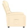 vidaXL Fauteuil inclinable Cr&egrave;me Similicuir