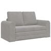 vidaXL Canap&eacute;-Lit Gris clair 148 x 71 x 83 cm Velours