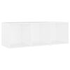 vidaXL Meubles TV 2 pcs Blanc 107x35x37 cm Bois d'ingénierie